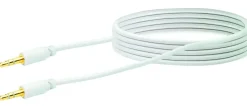 Schwaiger Audio Anschlusskabel TFS4150 532 Klinke weiß, 1,5m, 1x 3,5mm Klinken Stecker / 1x 3,5mm Kl