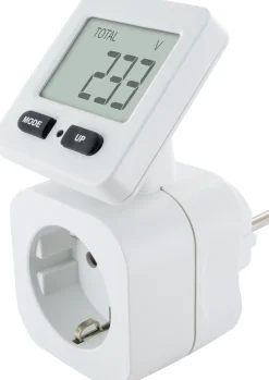 Schwaiger Energiekosten Messgerät STEM1080 Display drehbar 180°, eckig, IP20