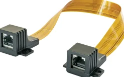 Schwaiger Fensterdurchführung LAN Ultra-Slim, 2x RJ45-Buchsen