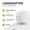 Schwaiger Schnell-Ladeadapter 65 W  2x USB C 1x USB A weiß