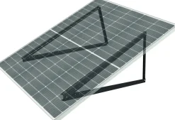 Schwaiger Solarmodulhalterung für 1 Panel Aluminium schwarz