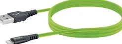 Schwaiger Sync und Ladekabel 1,2 m Apple Lightning grün
