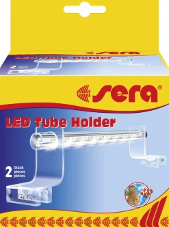 Sera Aquarium-Beleuchtung Acrylglashalterung LED Tube Holder Clear 2 Stück
