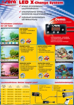 Sera Aquarium-Beleuchtung LED Adapter T5 - 2 Stück