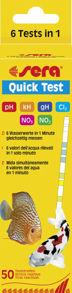 Sera Aquariumwassertester Quick Test 50 Stück