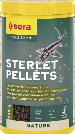 Sera Fischfutter Teich Sterlet Pellets für kleinere Störe 1 L