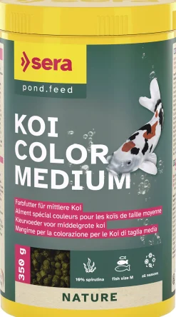 Sera Koifutter Color Medium für mittelgroße Koi 1 L