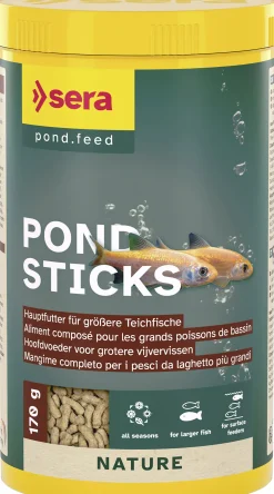 Sera Pond Fischfutter Teich Sticks für größere Fische 1 L