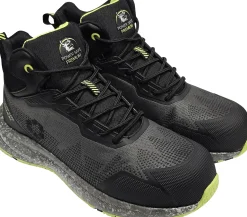 Sicherheitsstiefel Ecostar Mid S1P schwarz-neongrün