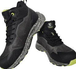 Sicherheitsstiefel Ecostar Mid S1P schwarz-neongrün