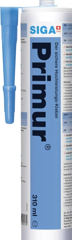 Siga Klebemasse Kartusche Primur 310 ml blau