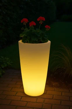 Smartwares LED Blumentopf IDE-60071 weiß 75 x 40 cm RGBW