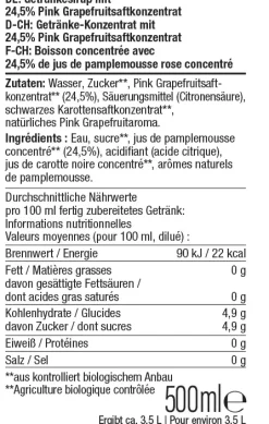 Sodastream Bio Sirup Pink Grapefruit 500 ml
