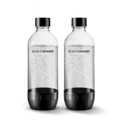 Sodastream Flasche Kunststoff 1 L Classic DWS schwarz 2 Stück