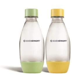 Sodastream Flasche Kunststoff 0,5 L Fuse DWS gelb grün 2 Stück