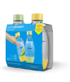 Sodastream Flasche Kunststoff 0,5 L Fuse DWS gelb grün 2 Stück