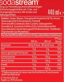 Sodastream Sirup Cola + Orange, 440 ml