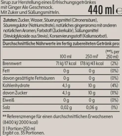 Sodastream Sirup Ginger Ale 440ml