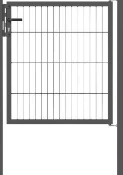 Stabgitter-Einzeltor anthrazit, 1000 x 1000 mm, zum Einbetonieren