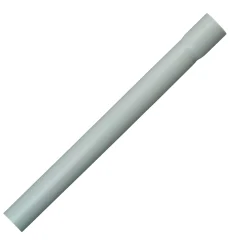 Stangenrohr M25 2 m, starr, mit Muffe, grau