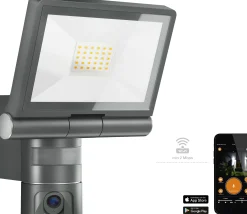 Steinel Strahler XLED CAM1 S Anthrazit mit Bewegungsmelder und Kamera