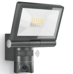 Steinel Strahler XLED CAM1 S Anthrazit mit Bewegungsmelder und Kamera