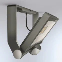 Steinel Strahler XLED ONE XL S Anthrazit mit Bewegungsmelder, schwenkbar
