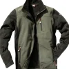 Strick-Softshelljacke WORXTAR oliv/schwarz