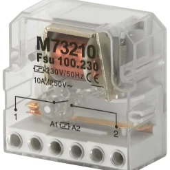 Stromstoßschalter für Dosenseinbau, 1 Schließer, 10 A, 230 V, AC, 1 TE