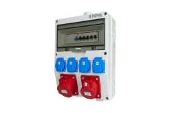 Stromverteiler ASS4 ohne Kabel mit 2x CEE Steckdosen & 6x Steckdosen