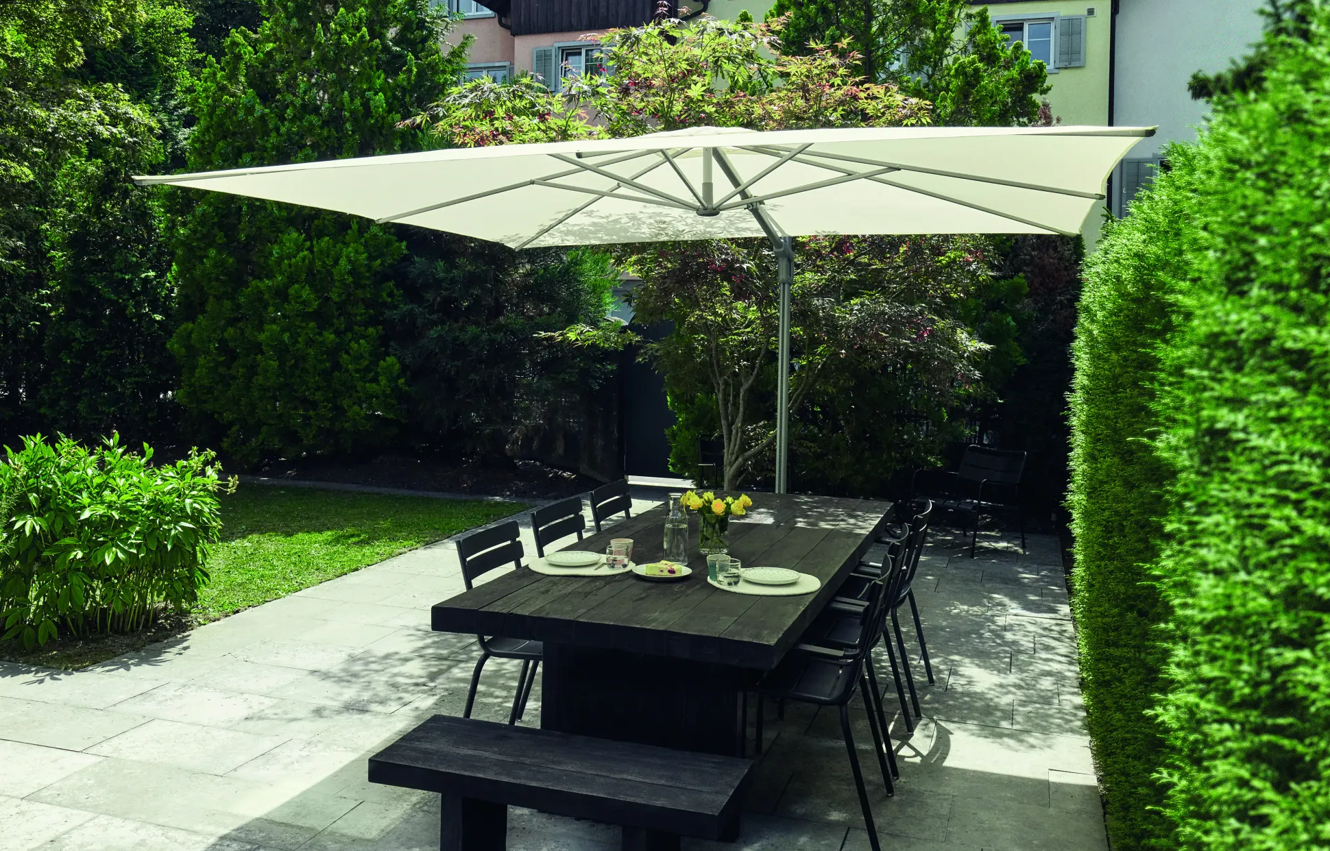 Suncomfort Sonnenschirm Sunflex beige 300 x 300 cm