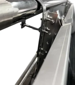 SunEnergyXT Solarmodulhalterung für runde Geländerstangen silber für 1 Solarpanel