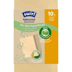 Swirl Bio-Müll-Papierbeutel 10 L, 10 Stück