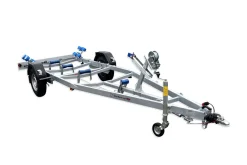 TPV Bootstrailer BA 1300-R mit Vierfachrollen+Stützrad gebremst 1300kg für Bootslänge bis zu 5,80m