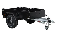 TPV PKW-Anhänger TL-EB2 Offroad schwarz pulverbeschichtet mit Radstoßdämpfern gebremst 1000kg
