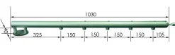 Treba B42 AluTec Geländerstab Ø 4,24 x 103 cm