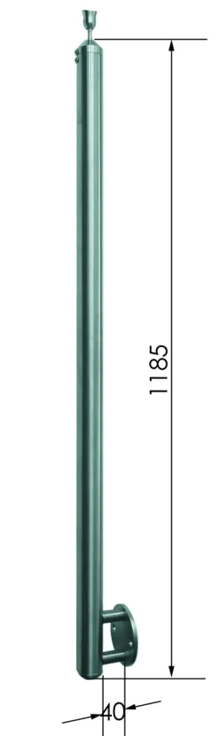 Treba E80 MegaTec Geländerstab Edelstahl V2A