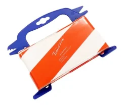 TrendLine Absperrband 50 m x 80 mm rot/weiß