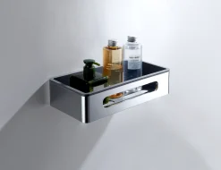 TrendLine Duschkorb eckig Kunststoff chrom