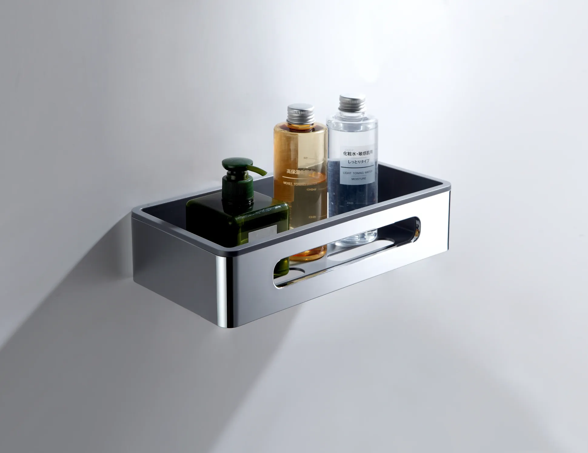 TrendLine Duschkorb eckig Kunststoff chrom