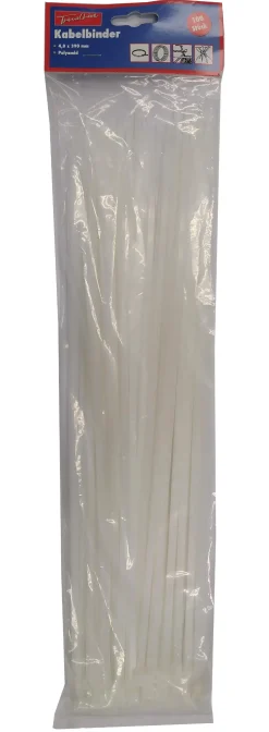TrendLine Kabelbinder weiß 4,8 x 390 mm, 100 Stück
