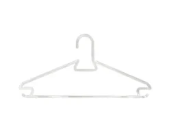 TrendLine Kleiderbügel mit Steg 5 Stück transparent