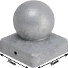 TrendLine Pfostenkappe Stahl mit Kugel 70 x 70 mm