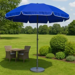 TrendLine Sonnenschirm blau, Ø 180 cm
