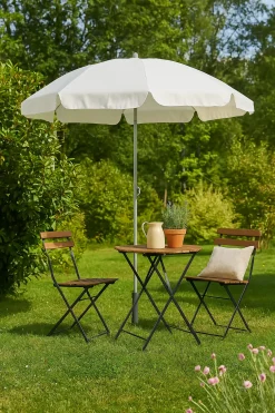 TrendLine Sonnenschirm creme, Ø 180 cm