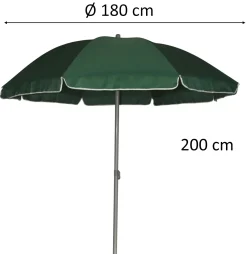 TrendLine Sonnenschirm grün, Ø 180 cm