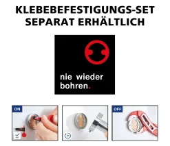 TrendLine Toilettenpapierhalter Edelstahl gebürstet Simple Round mit Deckel
