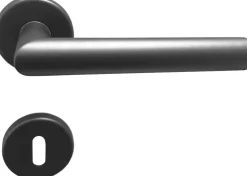 TrendLine Türgriff-Garnitur BB Edelstahl schwarz Ø 49,1 mm