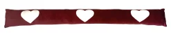 TrendLine Zugluftstopper Herzen dunkelrot 92 x 10 cm