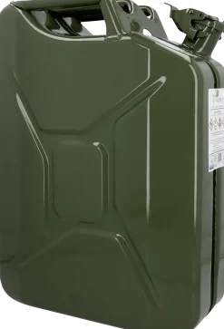 Unitec Benzinkanister 20 Liter  Stahlblech olivgrün